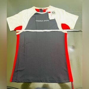 Versace Large Slim Fit Sport Shirt Tactel 92% Spandex 8% Elastane Made In Greece